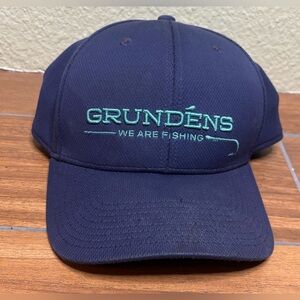 Grundéns Blue "We Are Fishing" Performance Logo Hat Cap